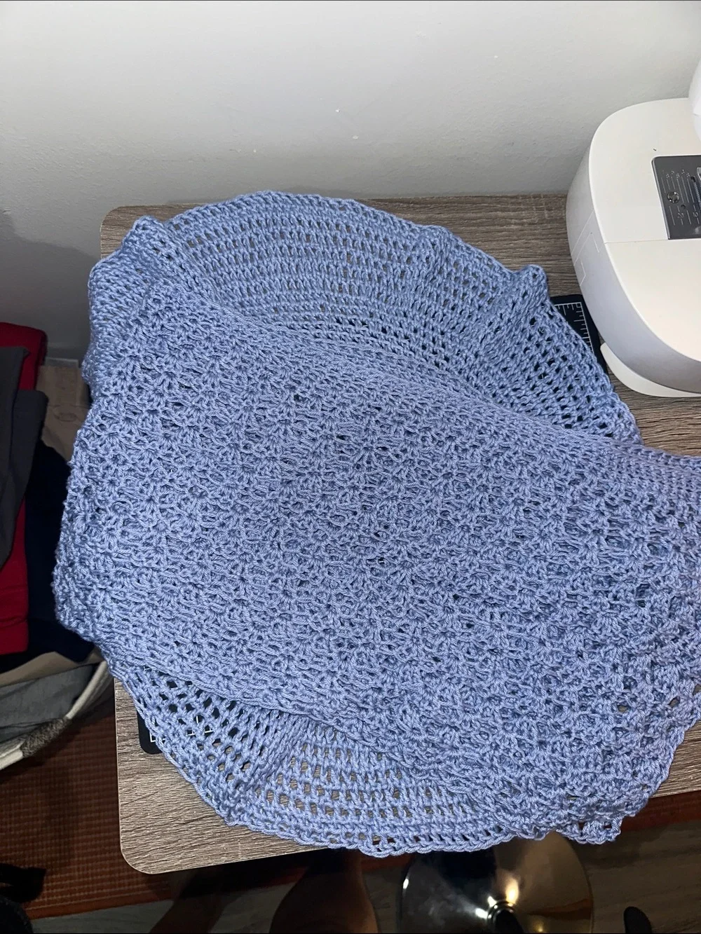 100% cotton crochet doily bundle- set of two